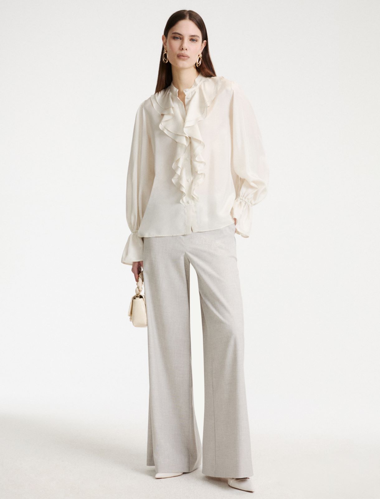 Habutai silk shirt - WHITE - Marella - 2
