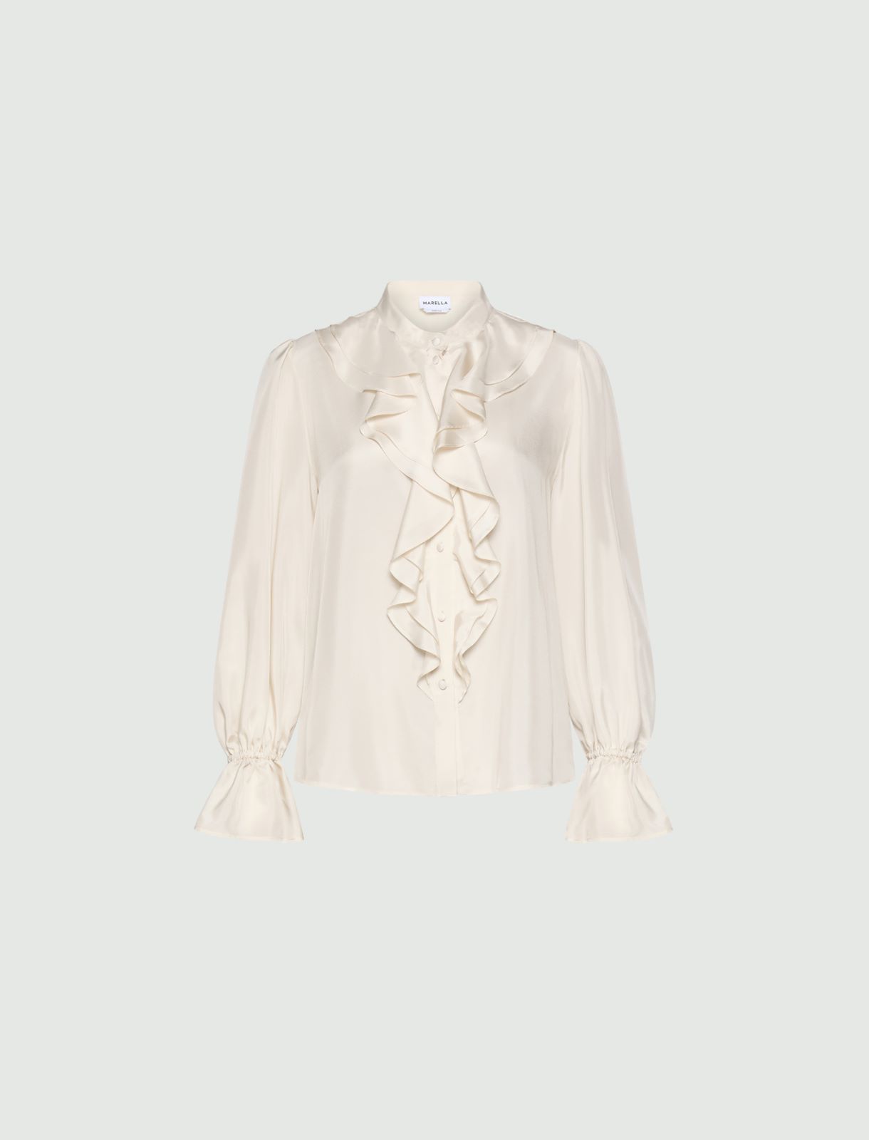 Habutai silk shirt - WHITE - Marella