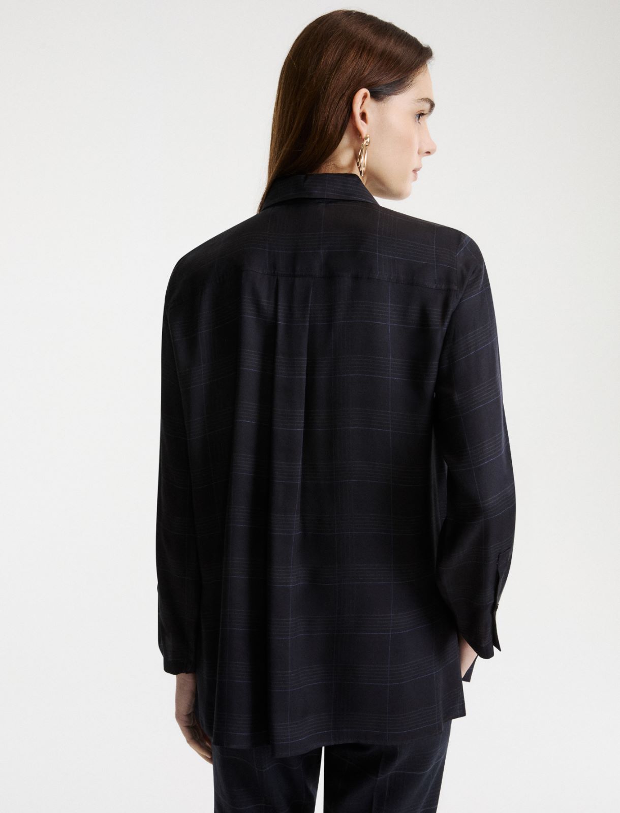 Printed twill shirt - NAVY - Marella - 3