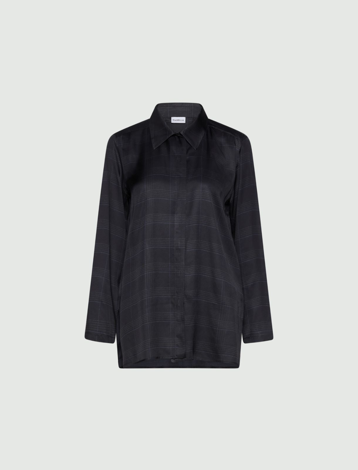 Printed twill shirt - NAVY - Marella