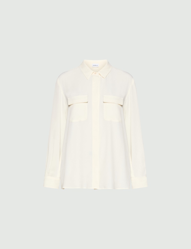 Camicia con taschini in misto seta - Marella