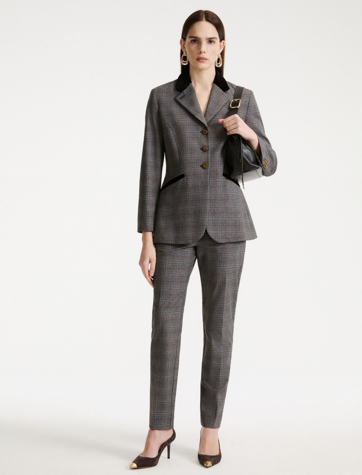 Schmale Stretch-Hose - GRAU - Marella - 2