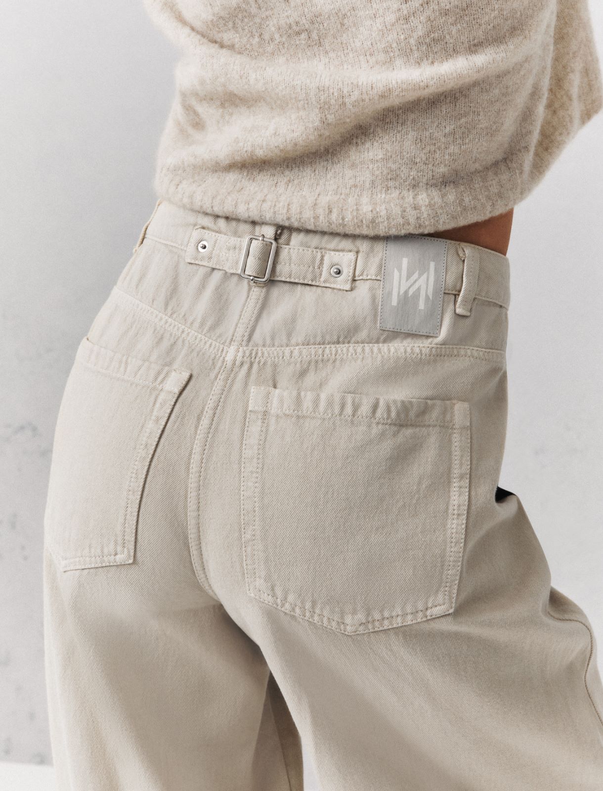 Cotton barrel-leg trousers - TURTLEDOVE - Marella - 5