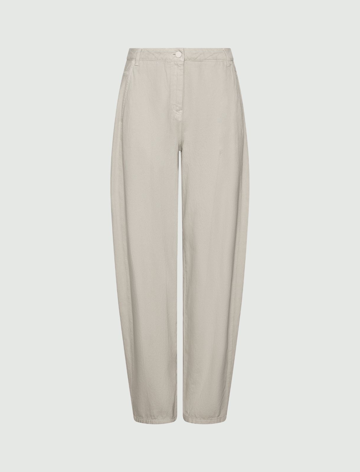 Cotton barrel-leg trousers - TURTLEDOVE - Marella