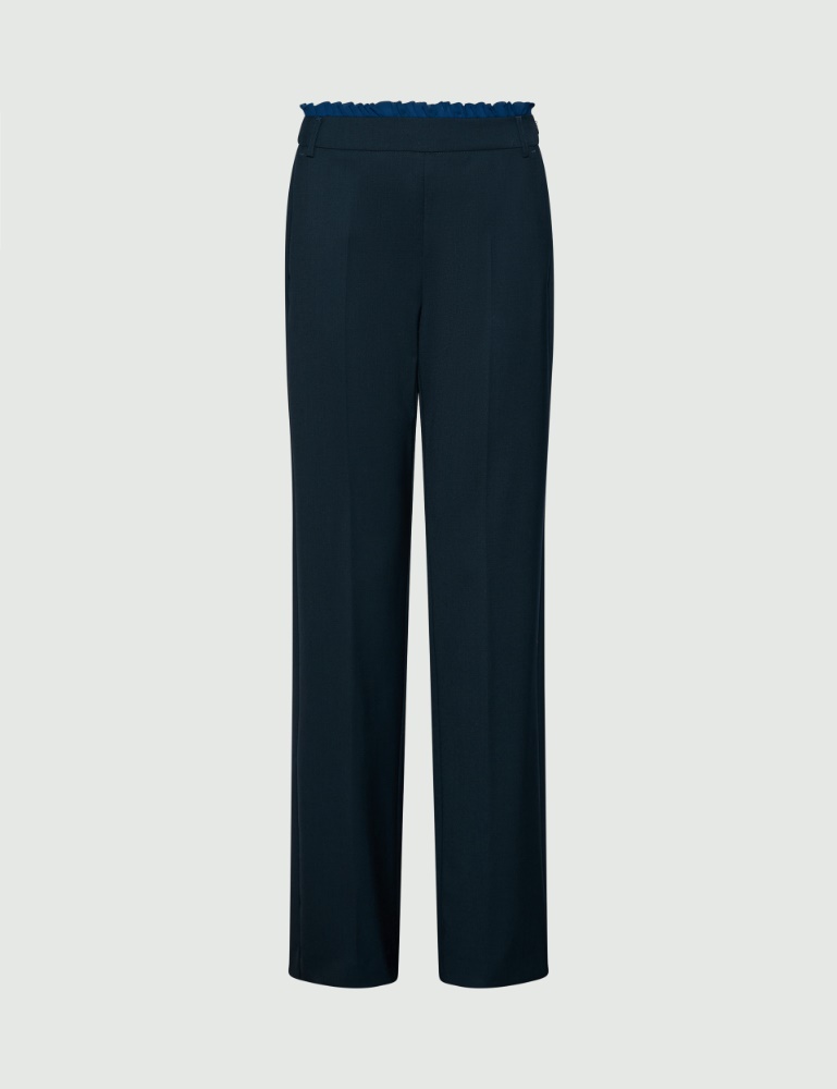 Trousers with a mini ruffle - Marella