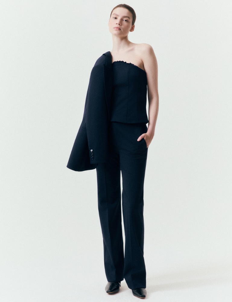 Trousers with a mini ruffle - Marella