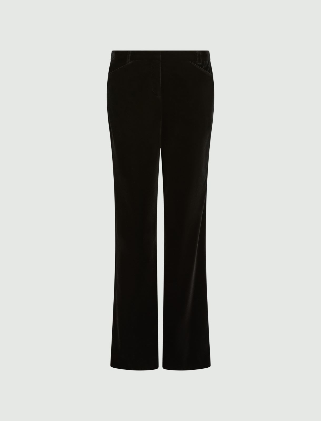 Schmale Samthose - SCHWARZ - Marella
