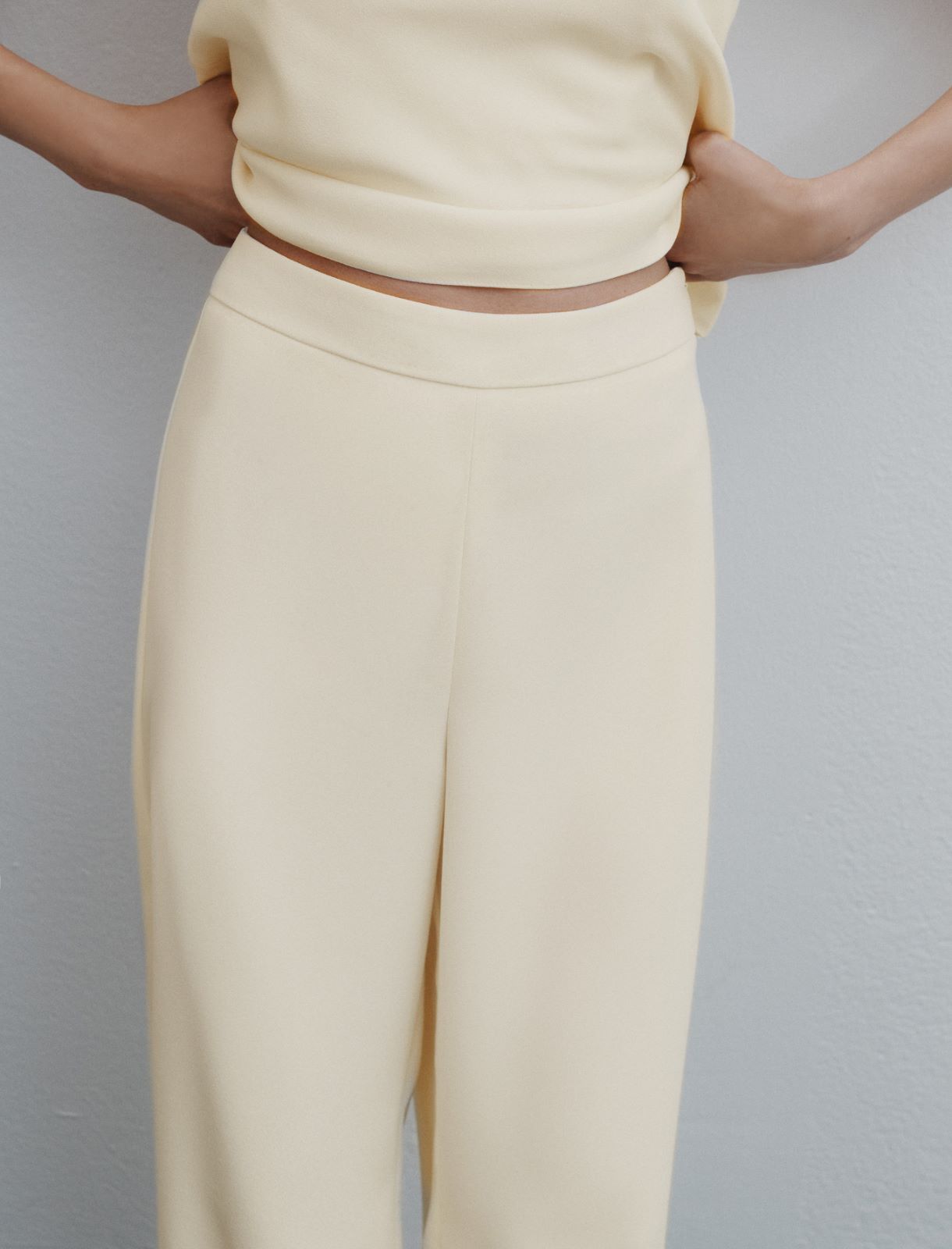 Envers satin trousers - WOOL WHITE - Marella - 5