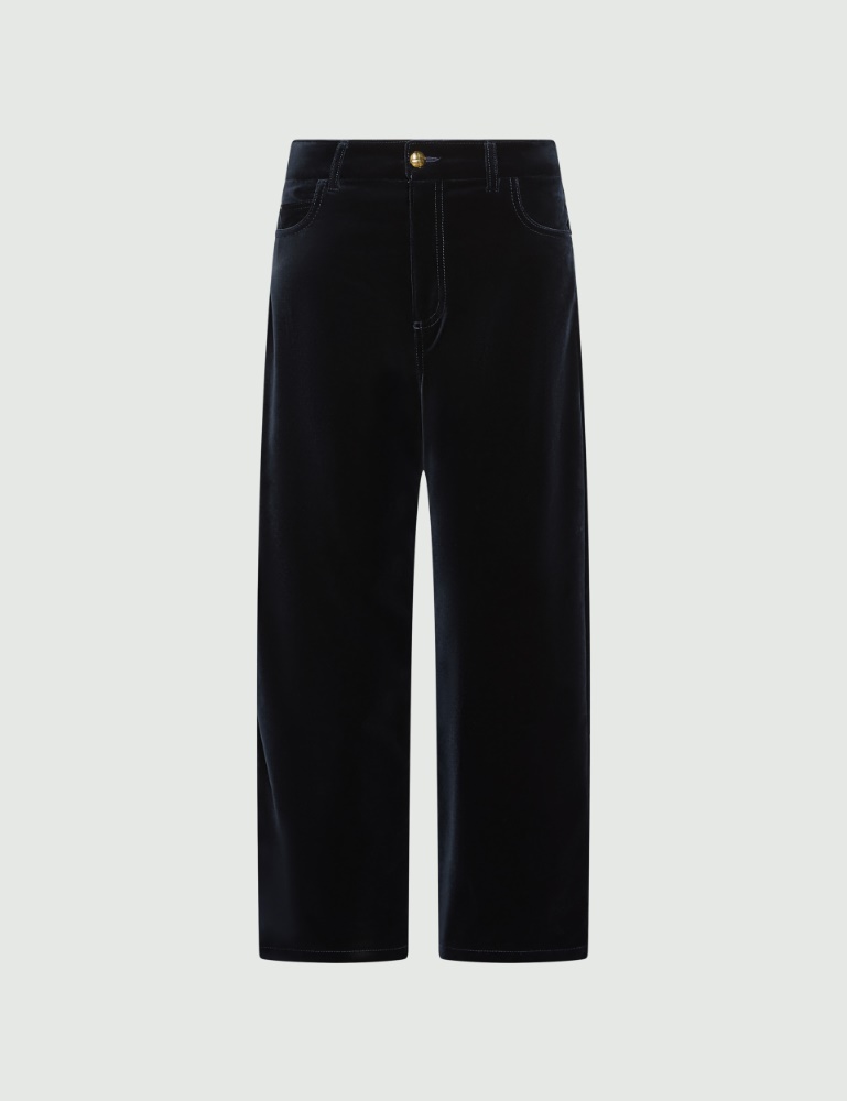 Five-pocket stretch velvet trousers - Marella
