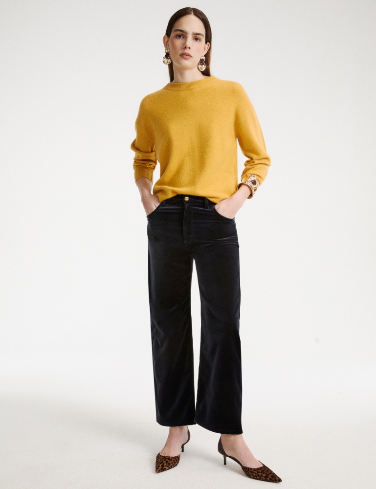 Five-pocket stretch velvet trousers - Marella