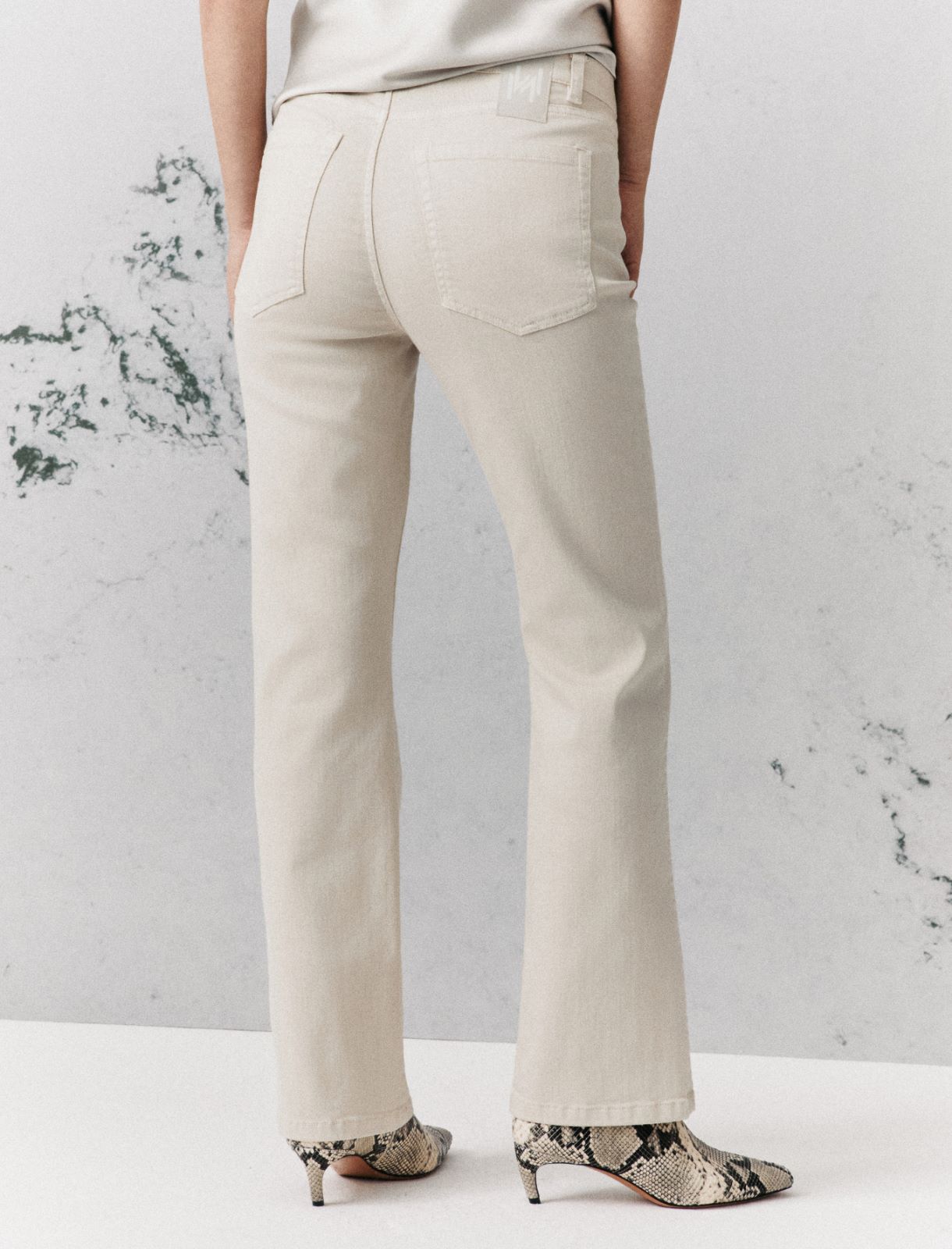 Pantalone 5 tasche new flare - TORTORA - Marella - 3