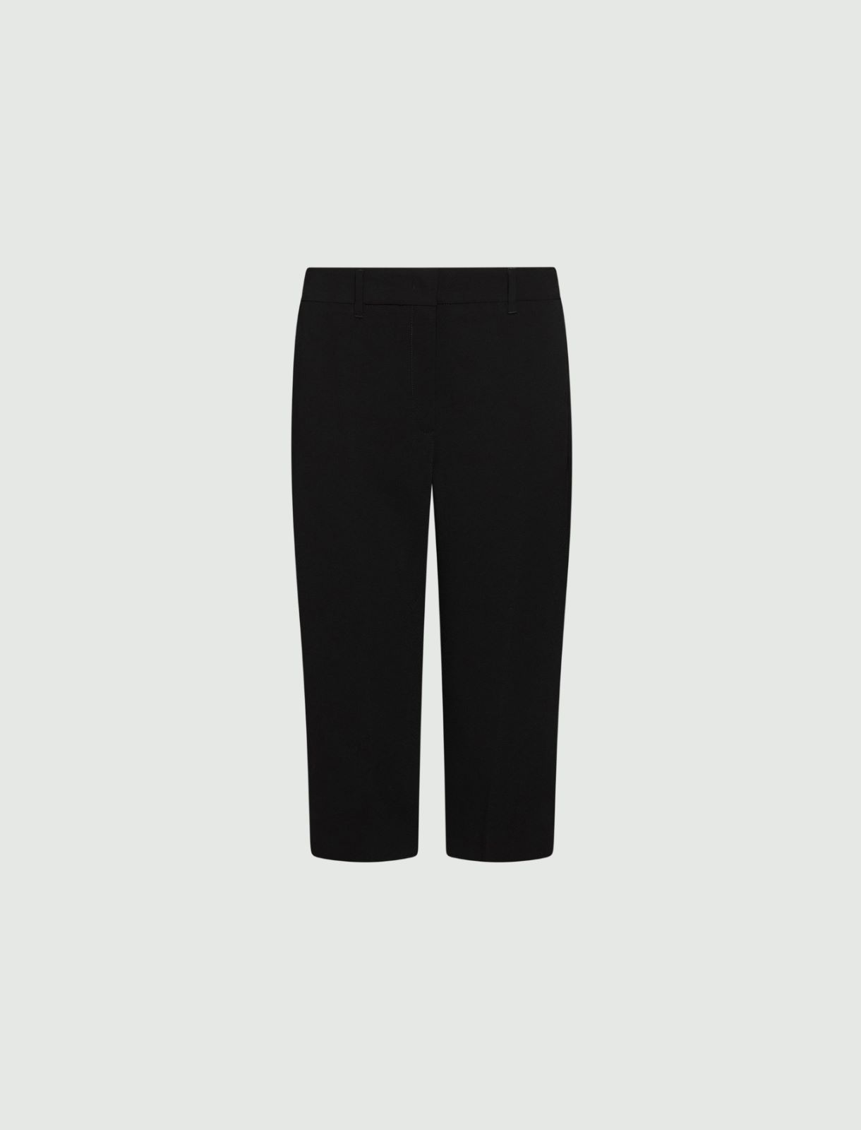 Caprihose aus Envers-Satin - SCHWARZ - Marella
