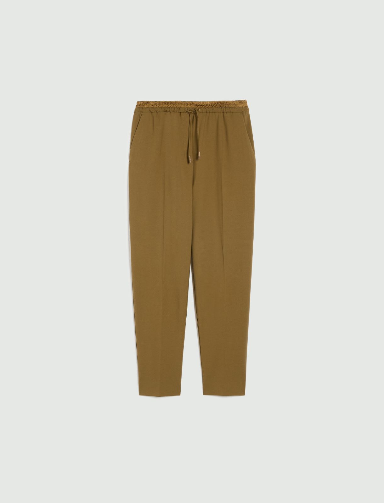 Stretch-Jogger aus Viskosemischung - OELGRUEN - Marella