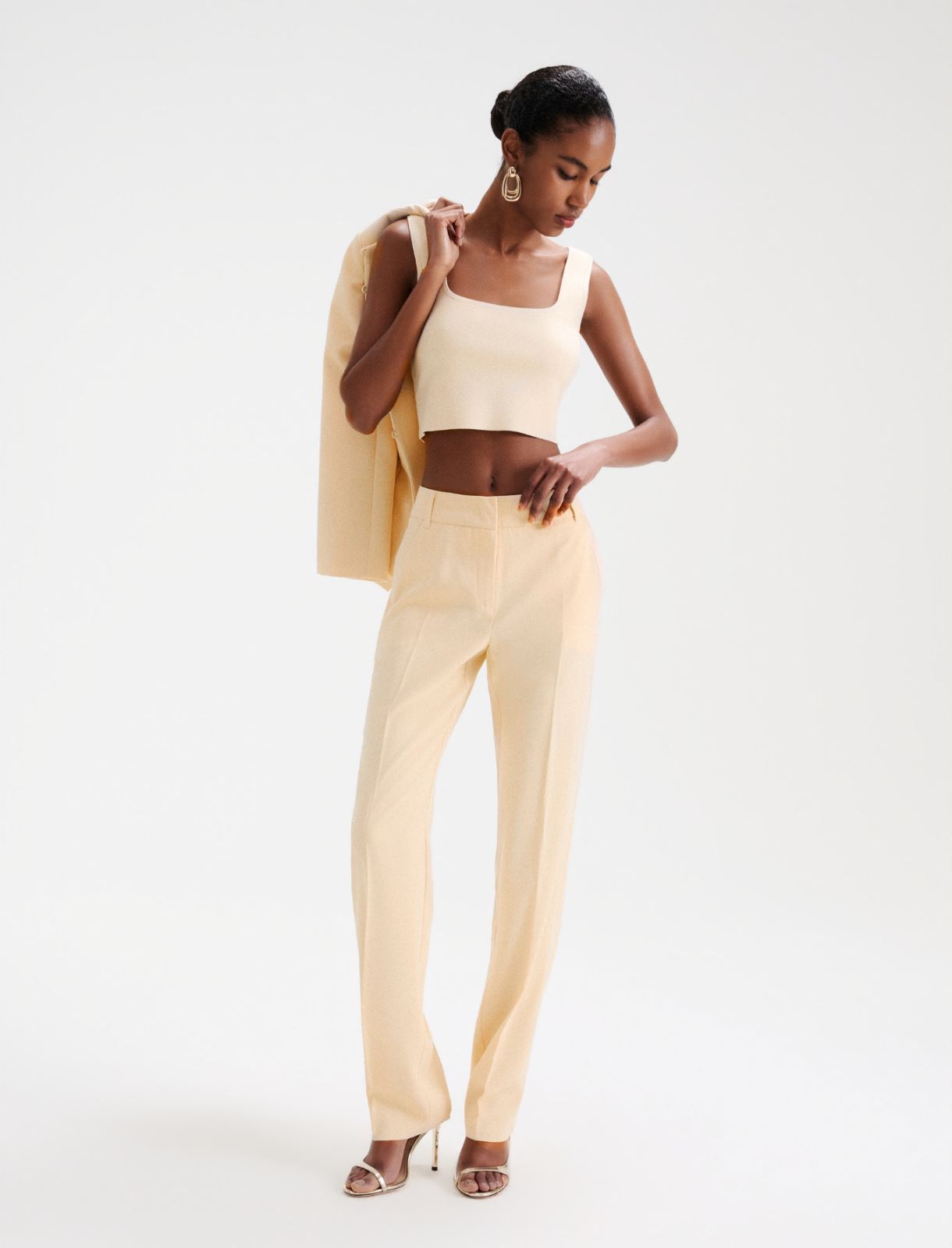 Pantalone dritto in envers satin - NUDO - Marella - 2