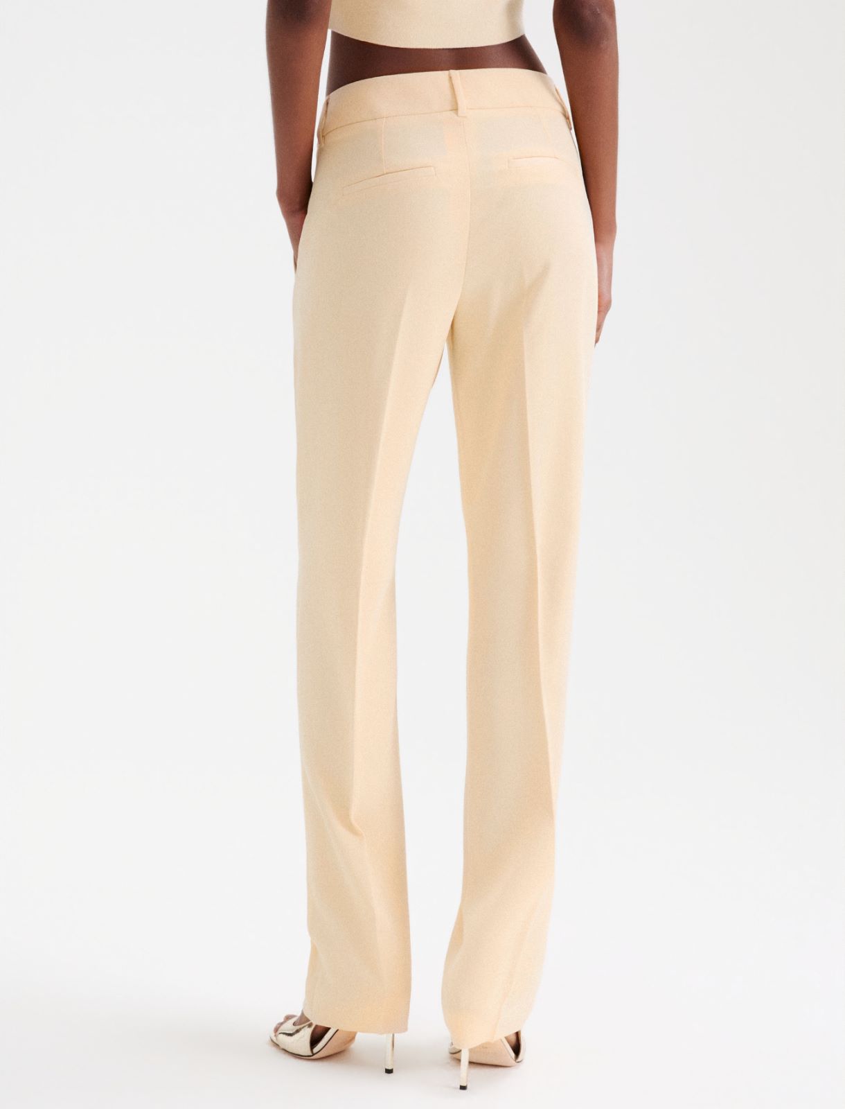 Pantalone dritto in envers satin - NUDO - Marella - 3