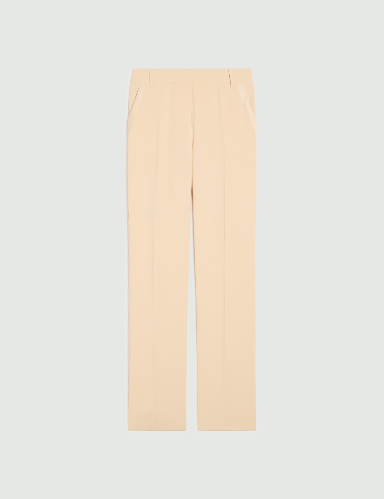 Straight-fit envers satin trousers - Marella