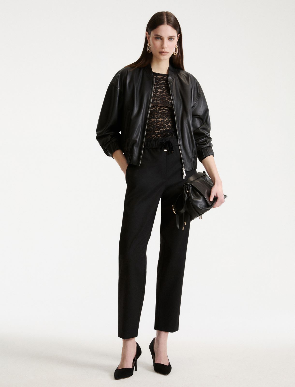 Pantalone con coulisse - NERO - Marella - 2