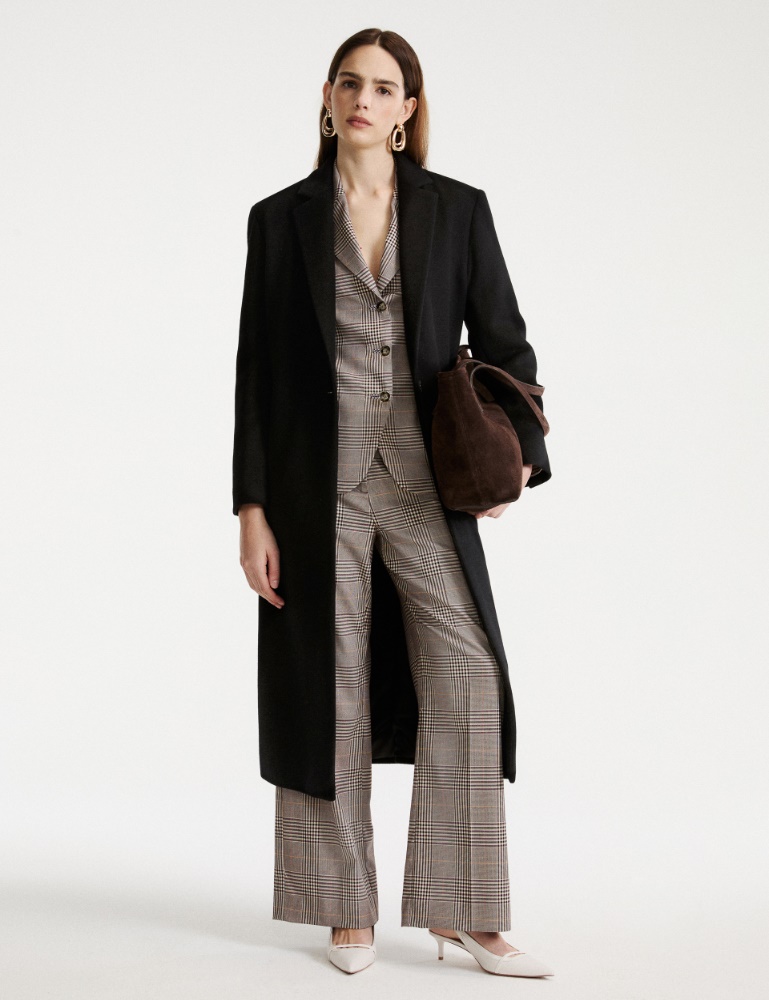 Glen Plaid Viscose-Blend Trousers - Marella