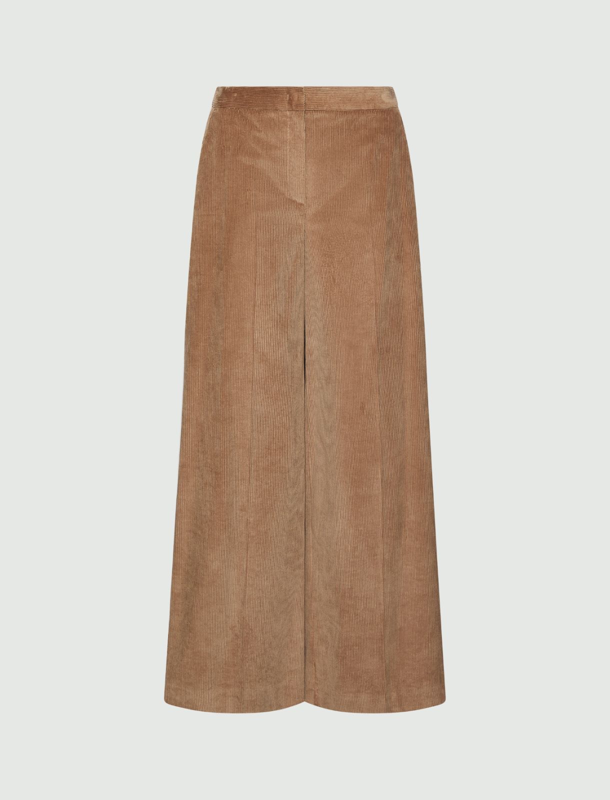 Pantalon à jambe large en velours côtelé - POIL DE CHAMEAU - Marella
