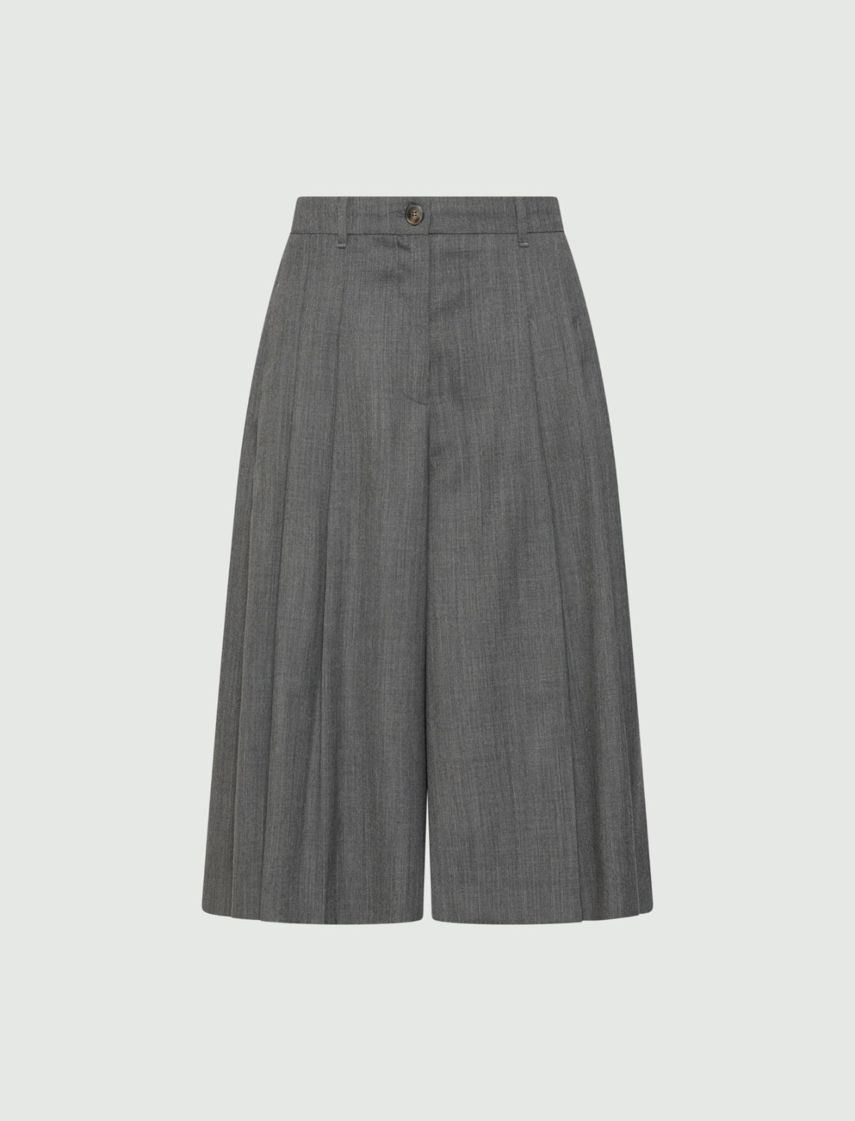 Culotte aus Gabardine - MELANGE GRAU - Marella
