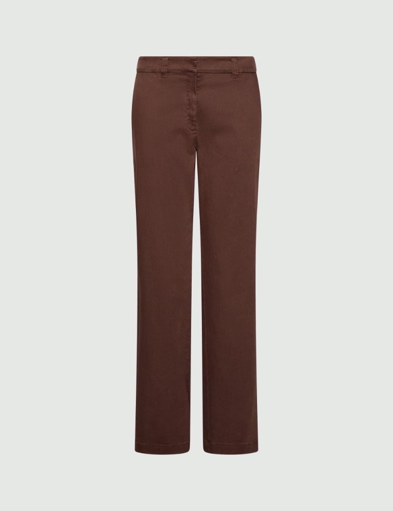 Straight-fit stretch bull trousers - Marella