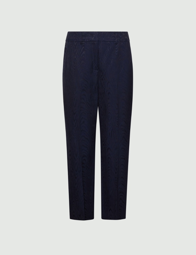 Moiré-jacquard trousers - Marella
