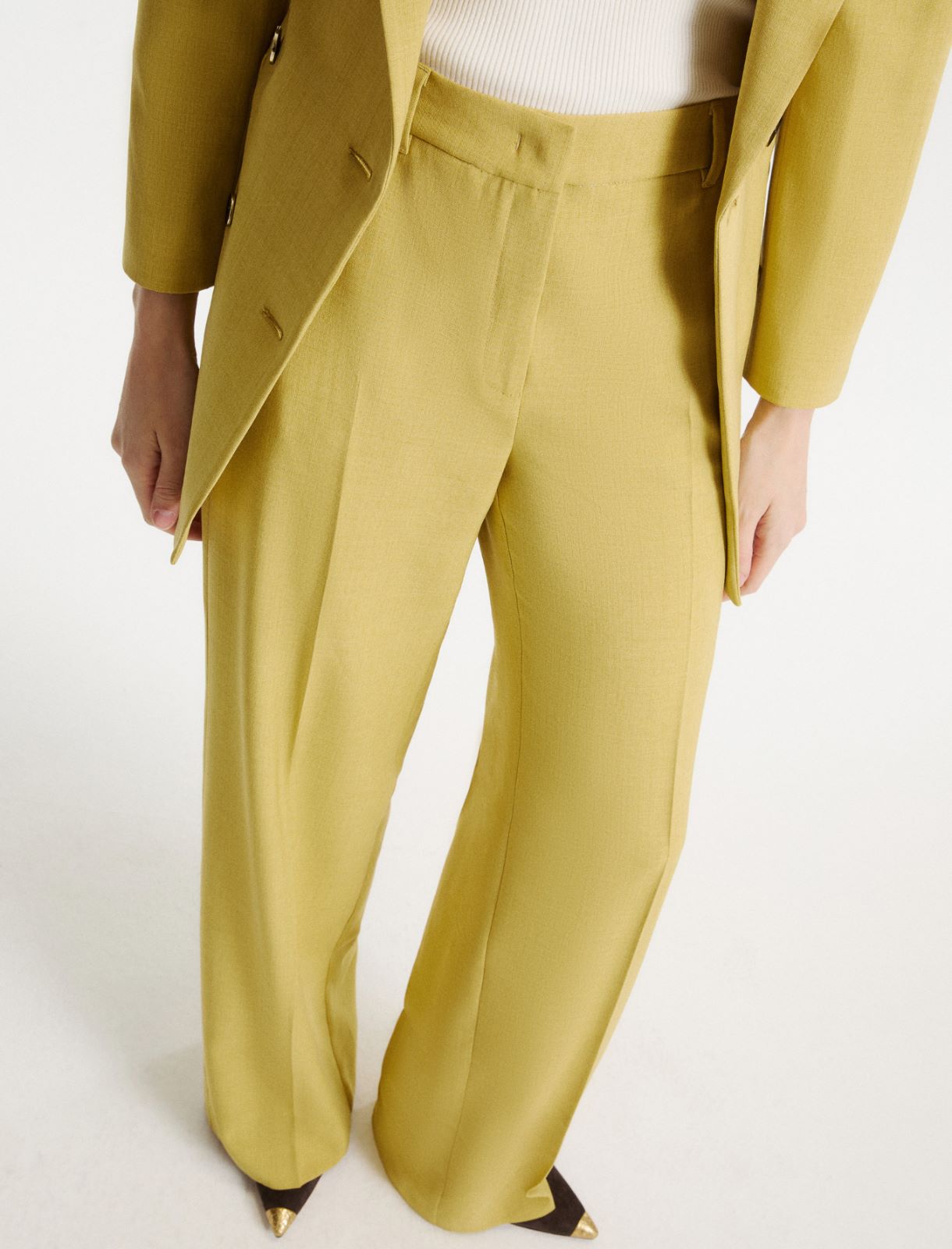 Hose aus Stretch-Canvas - OLIV - Marella - 5