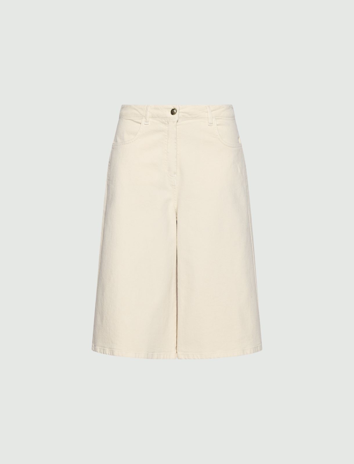 Bermudashorts aus Bull-Stretch - SAHNE - Marella