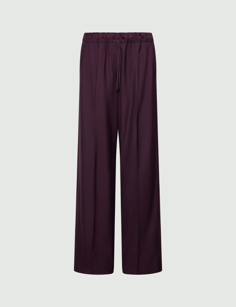 Straight-fit gabardine trousers - Marella