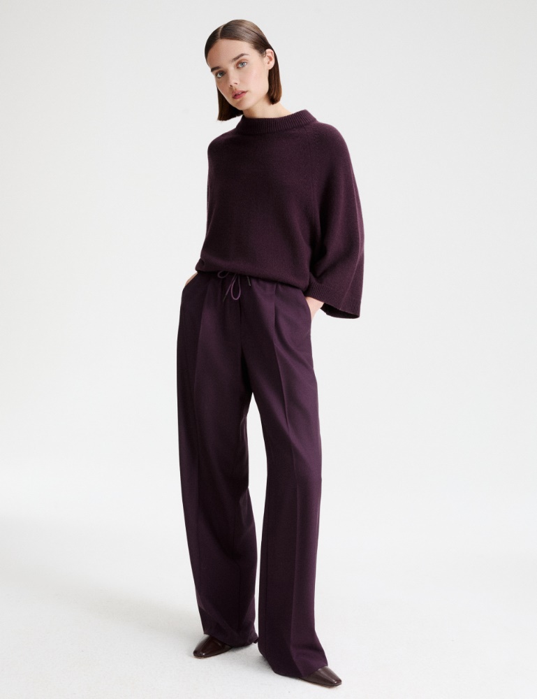 Straight-fit gabardine trousers - Marella