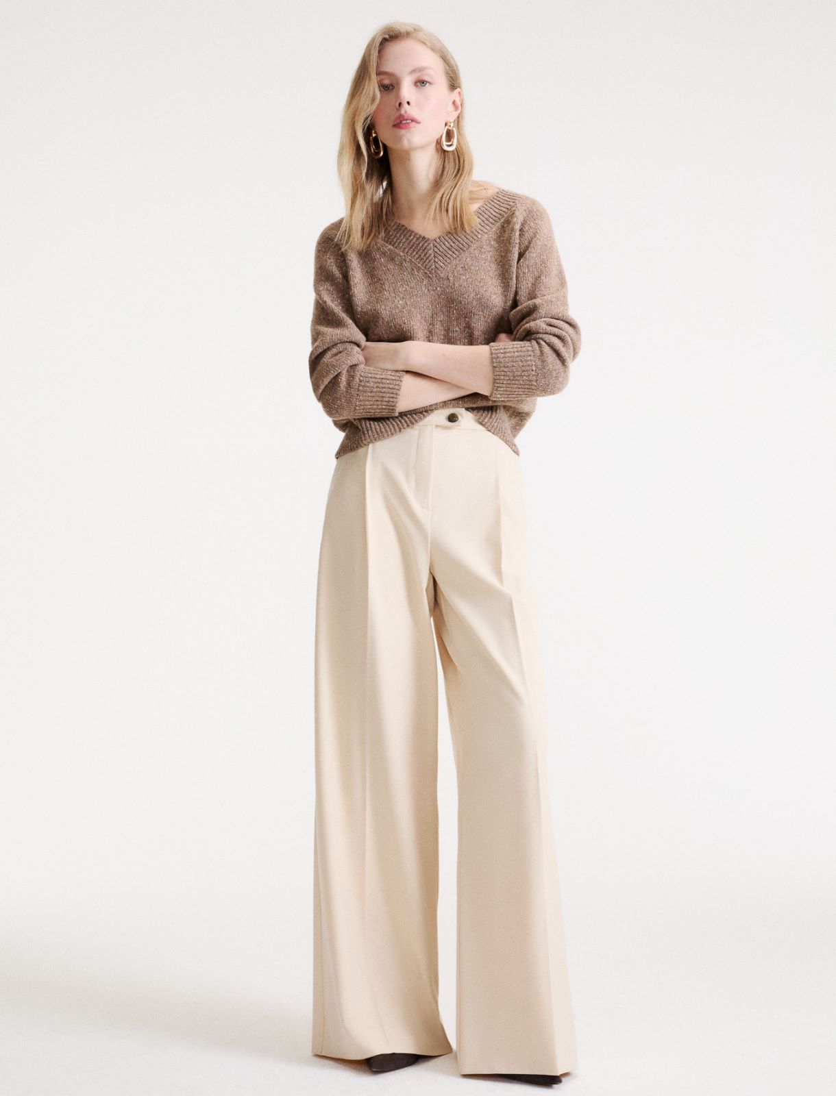 Pantalón recto con pinzas - NATA - Marella - 4