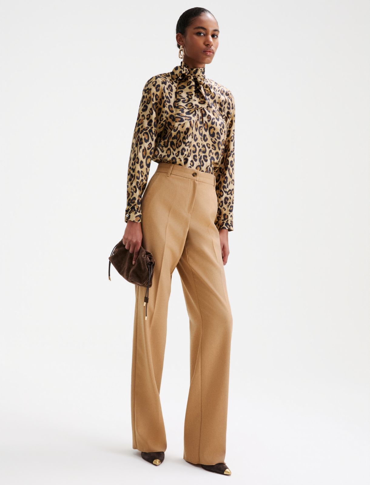 Pantalon en gabardine - POIL DE CHAMEAU - Marella - 2