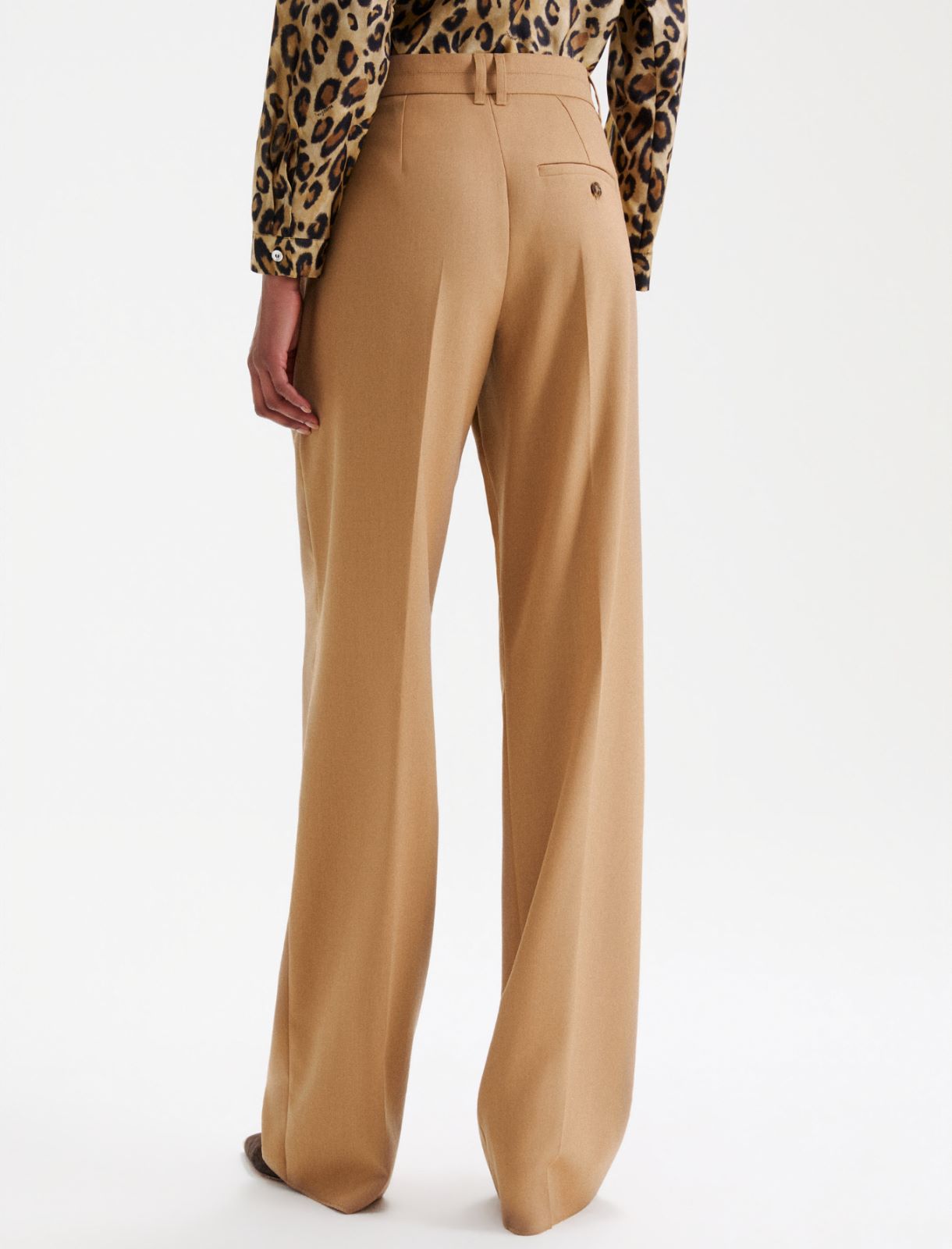 Pantalon en gabardine - POIL DE CHAMEAU - Marella - 3