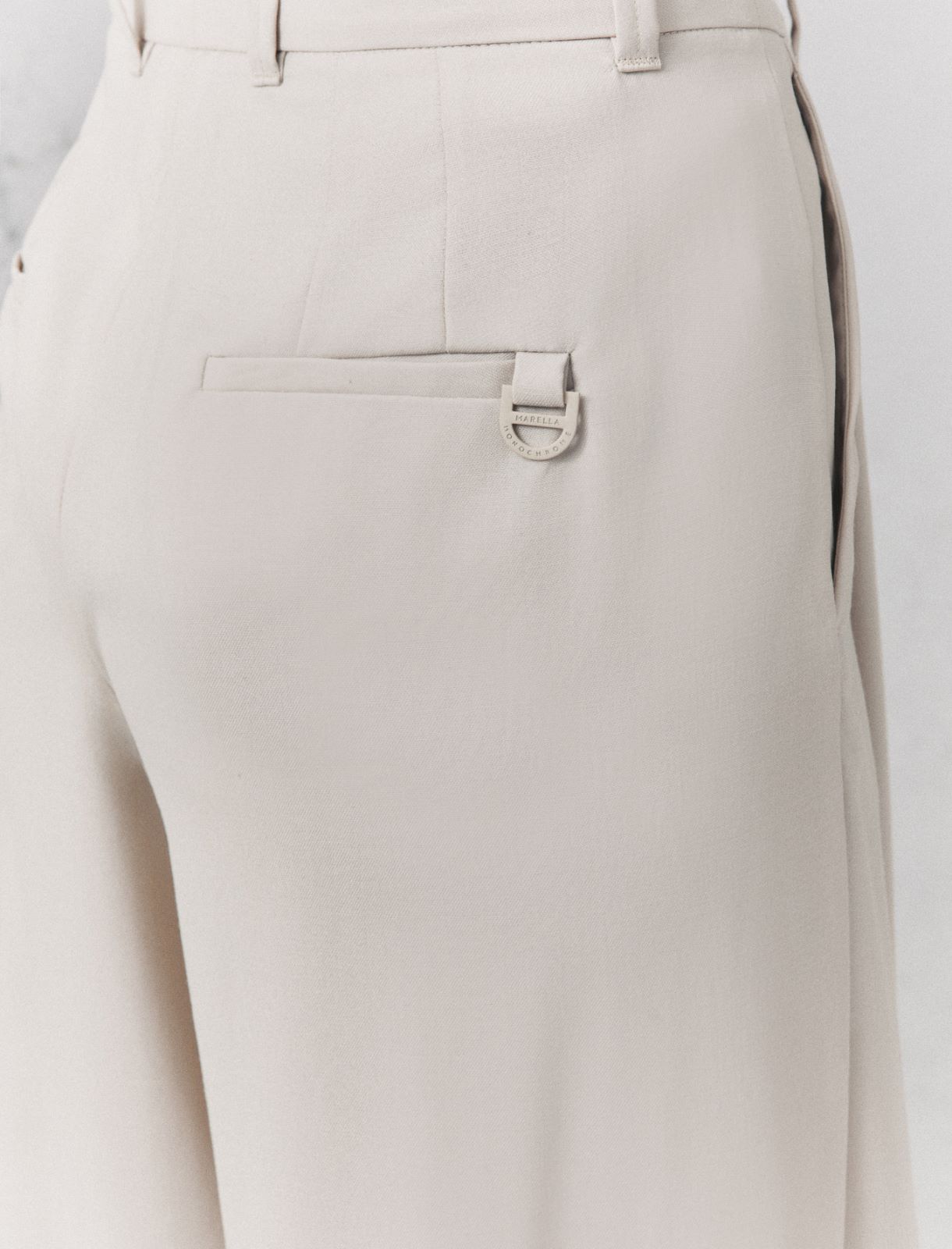 Wide-fit gabardine trousers - TURTLEDOVE - Marella - 5