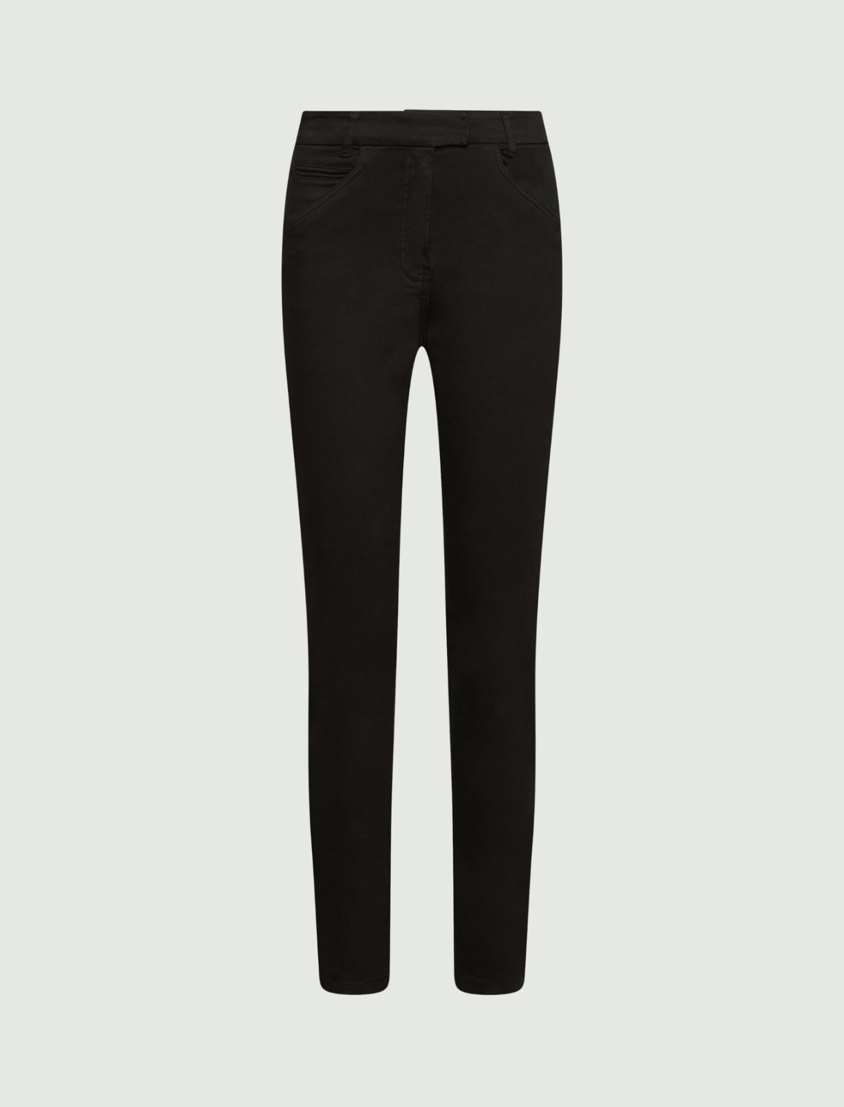 Pantalone skinny in cotone stretch - NERO - Marella