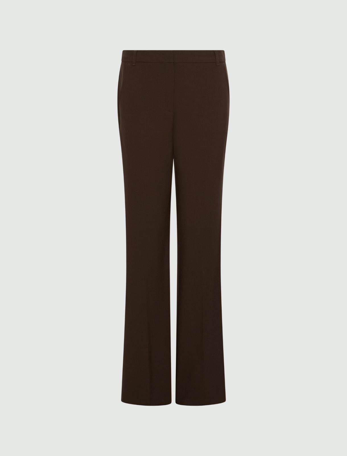 Pantalón elástico de mezcla de viscosa - MARRON - Marella