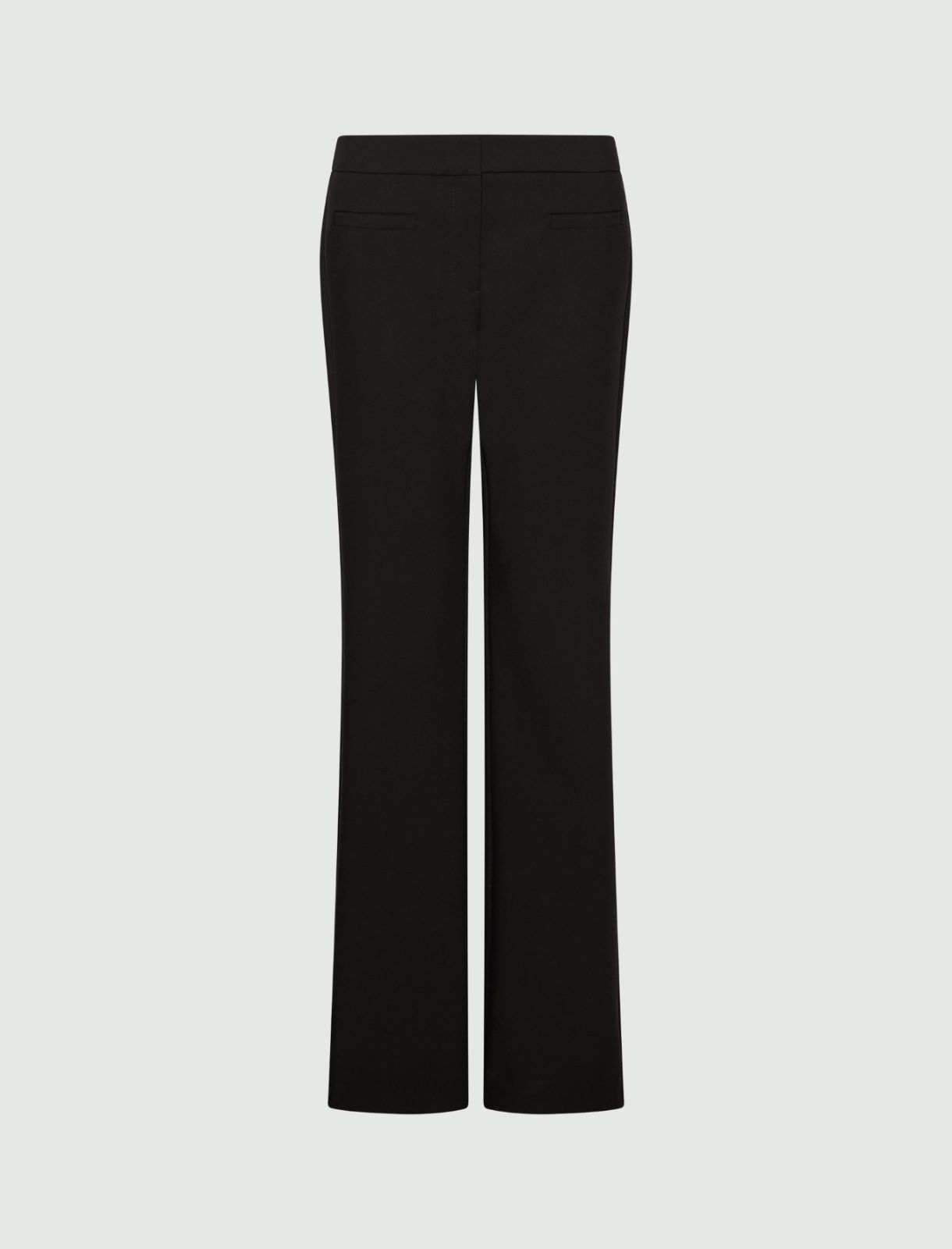 Stretch mini-flare trousers - BLACK - Marella