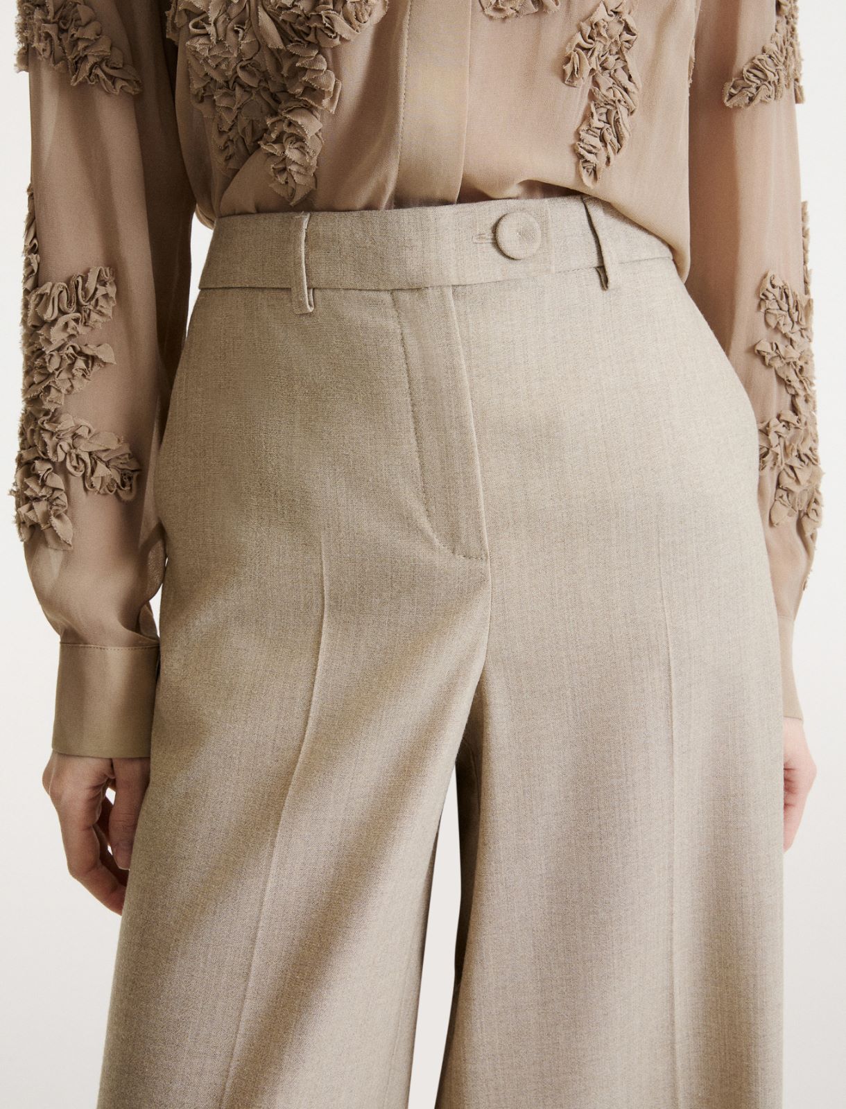 Comfortable wool trousers - OREGANO - Marella - 5