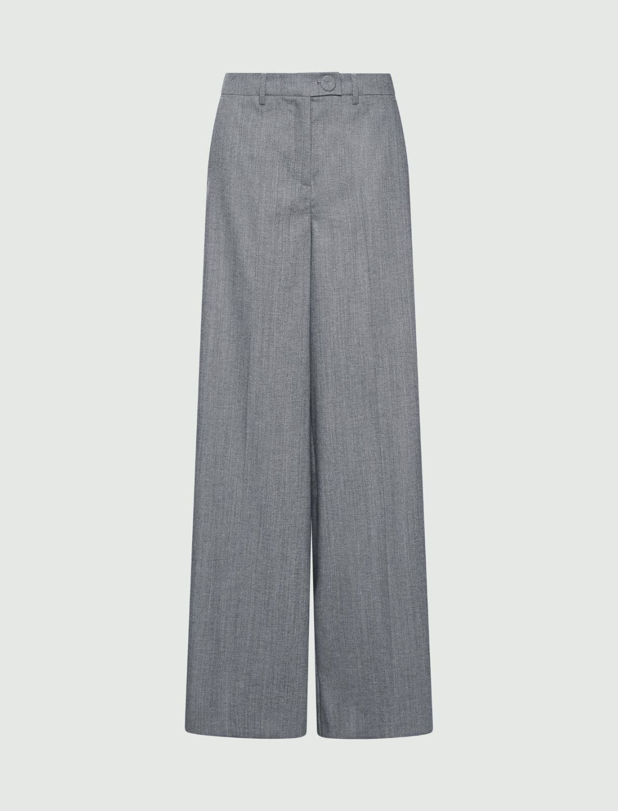 Comfortable wool trousers - MELANGE GREY - Marella