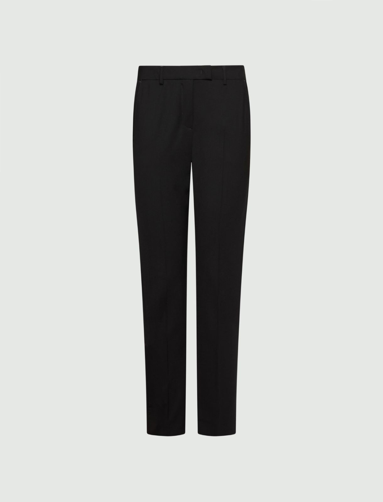 Pantalone a sigaretta stretch - NERO - Marella