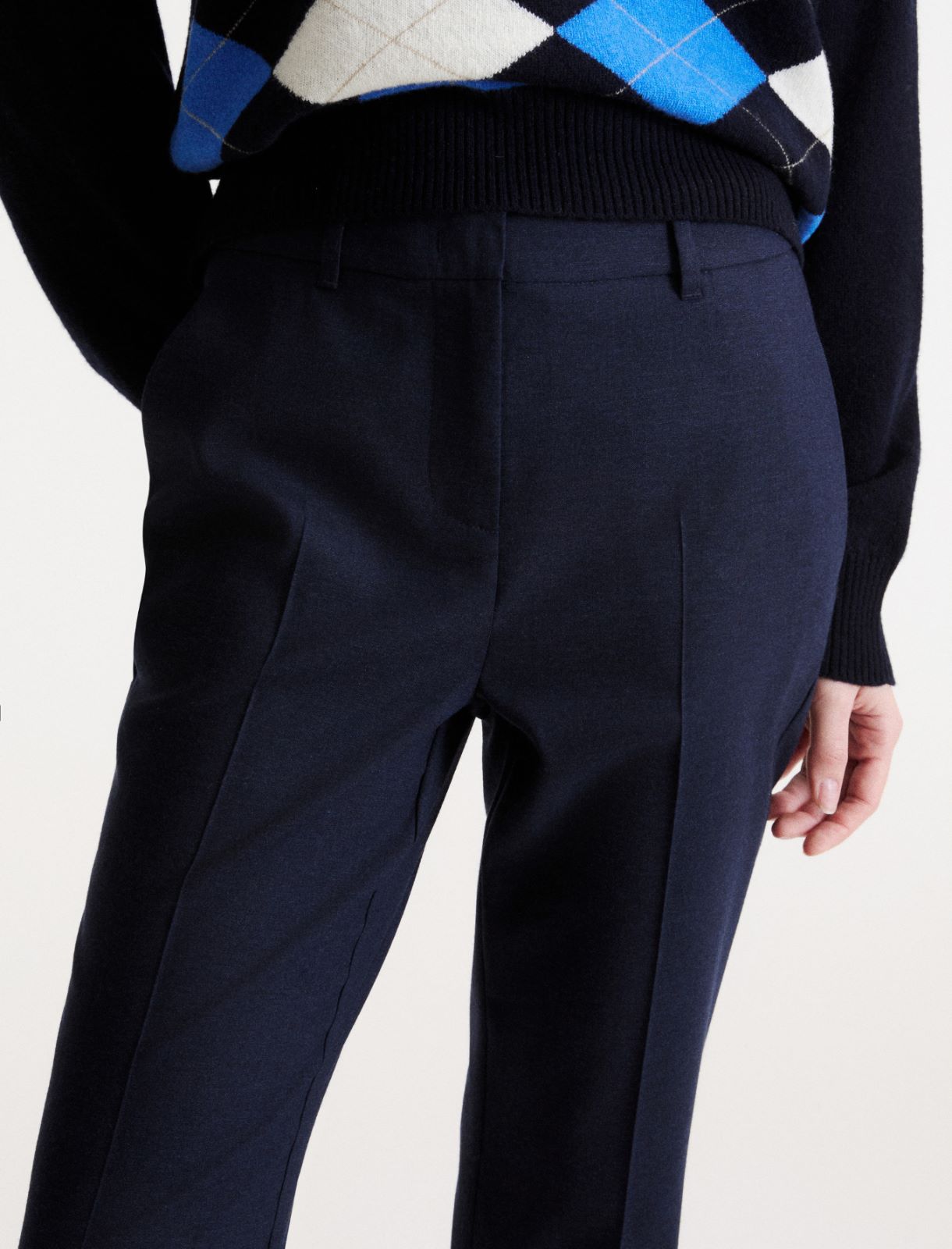 Flared wool trousers - NAVY - Marella - 5