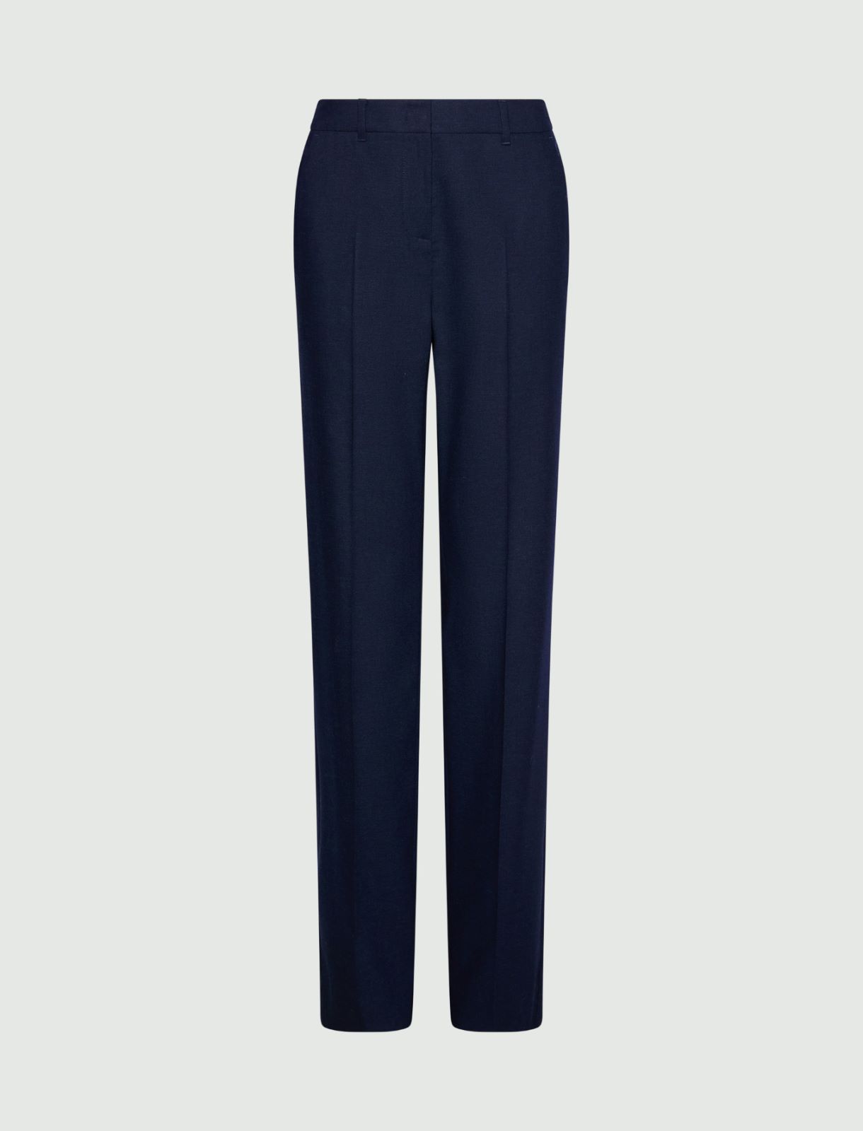 Flared wool trousers - NAVY - Marella