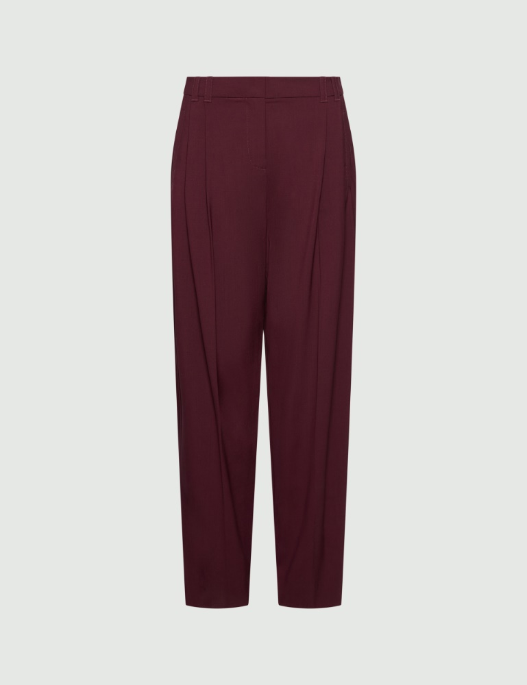 Pantalon carrot en laine stretch - Marella