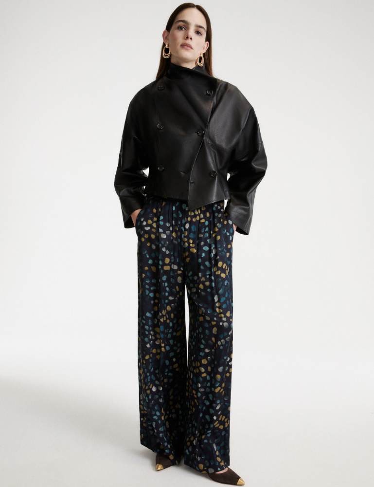 Hose aus bedrucktem Twill - Marella