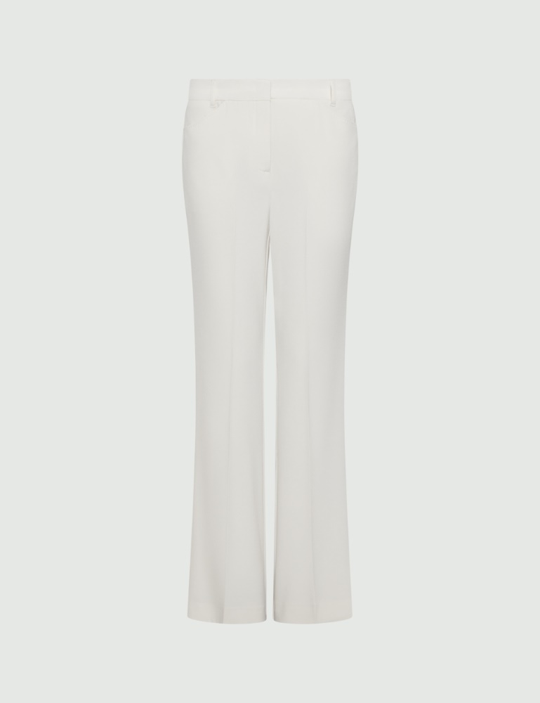 Mini-flare crêpe envers satin trousers - Marella