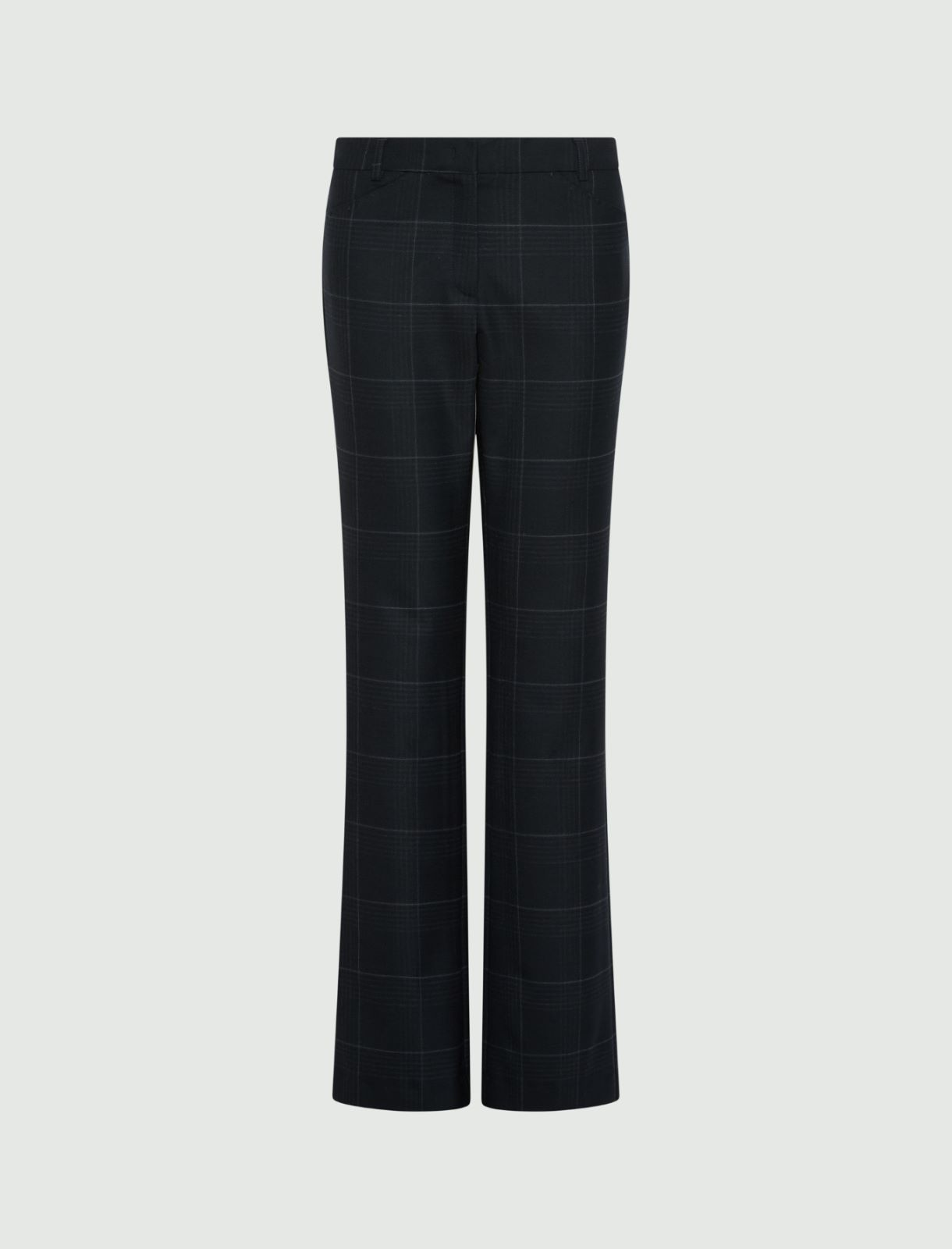Mini-Flare-Hose aus Stretch-Wollmischung - NAVYBLAU - Marella