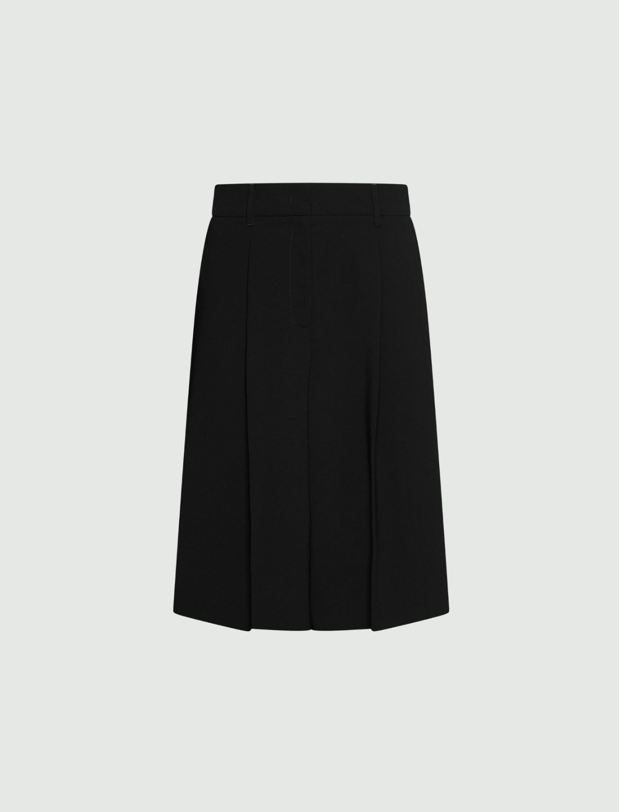 Envers satin Bermuda shorts - BLACK - Marella