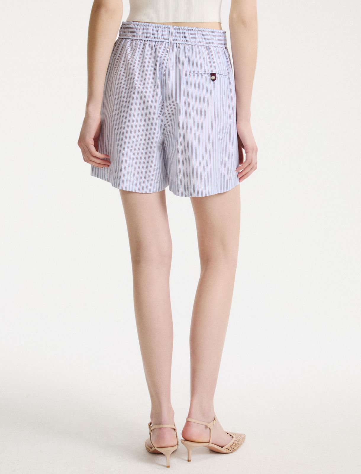 Poplin Bermuda shorts - LIGHT BLUE - Marella - 3