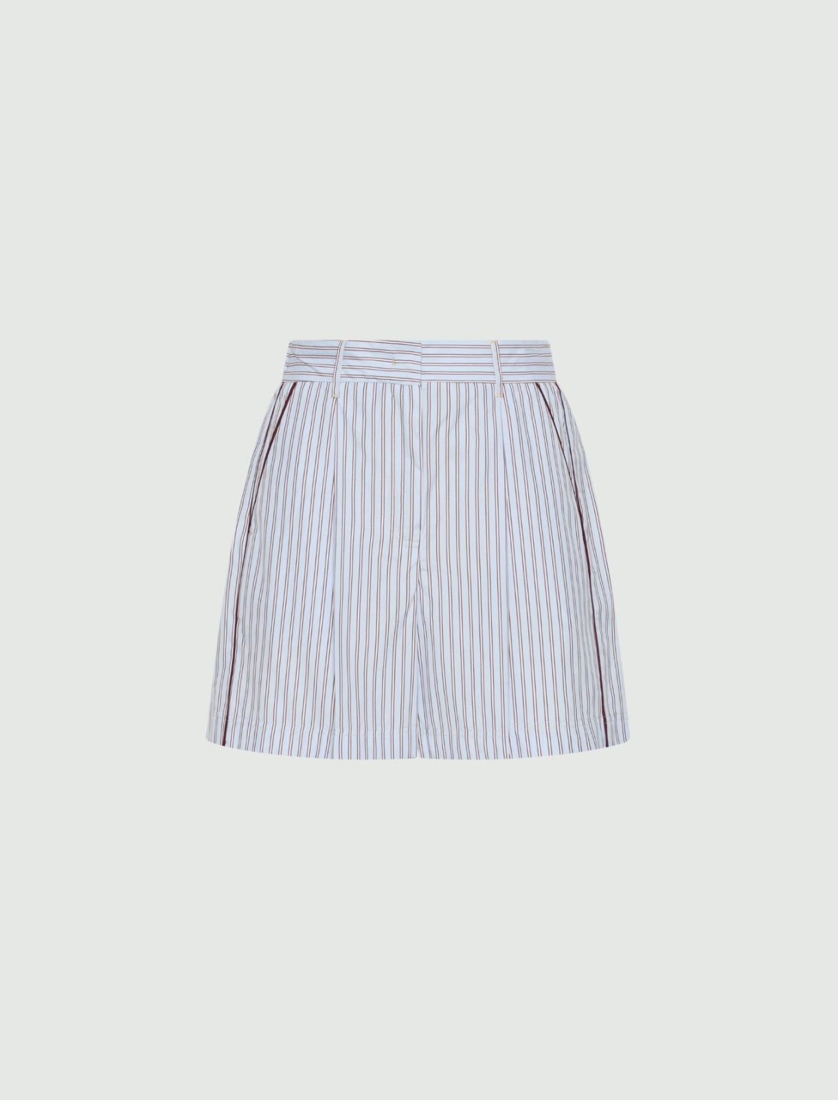 Poplin Bermuda shorts - LIGHT BLUE - Marella