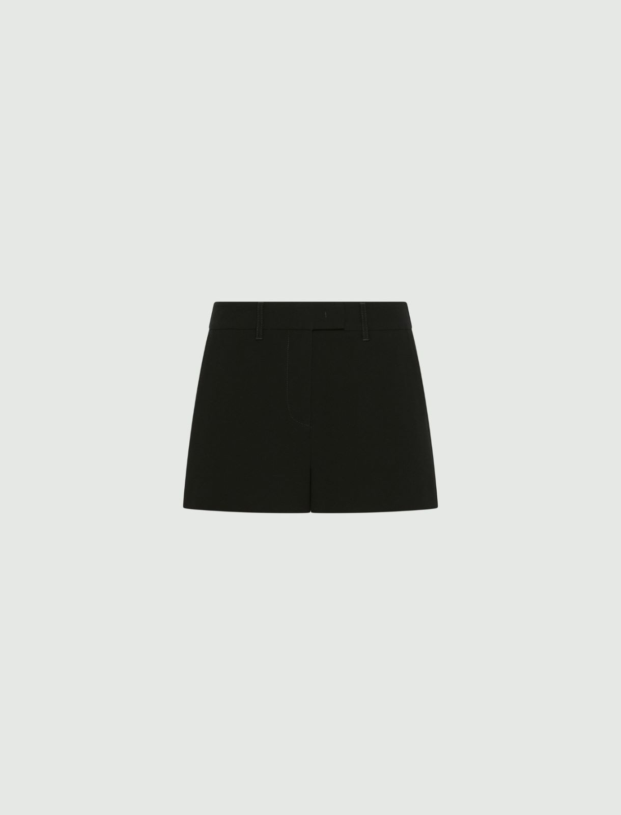 Pantalón corto de envers satén - NEGRO - Marella